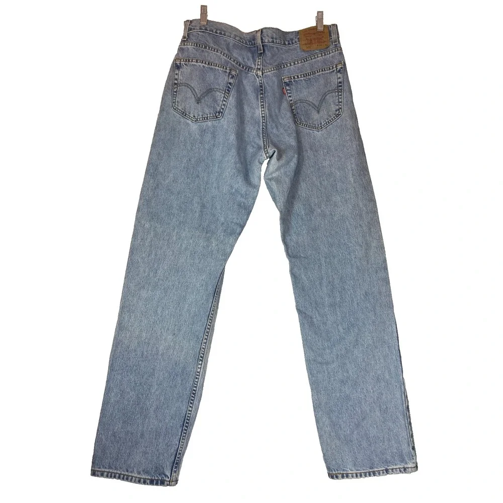 Levi 505 Jeans‎ Blue Denim Mens 36x34  Regular Straight Fit Medium Wash